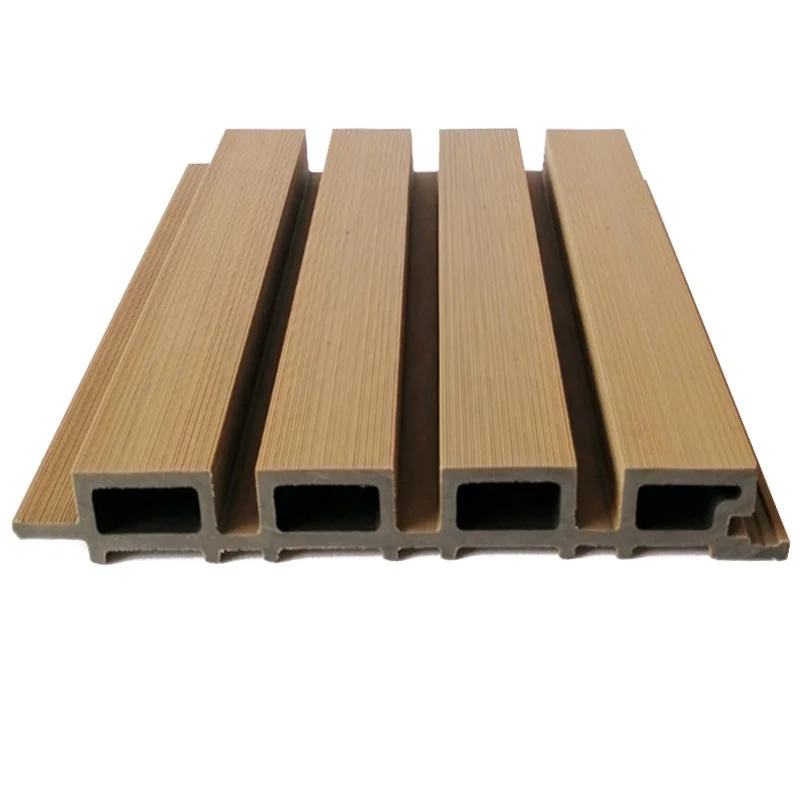 oem china wholesale batten pvc wood plastic composite exterior wall cladding
