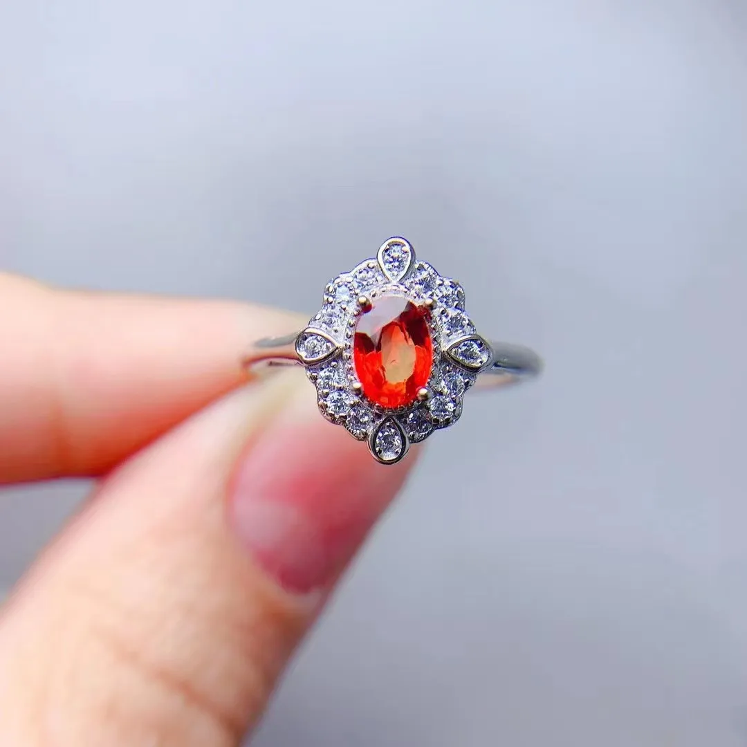 New Design Wholesale Signet 925 Sterling Silver Fine Jewelry Natural Sapphire Finger Rings Women