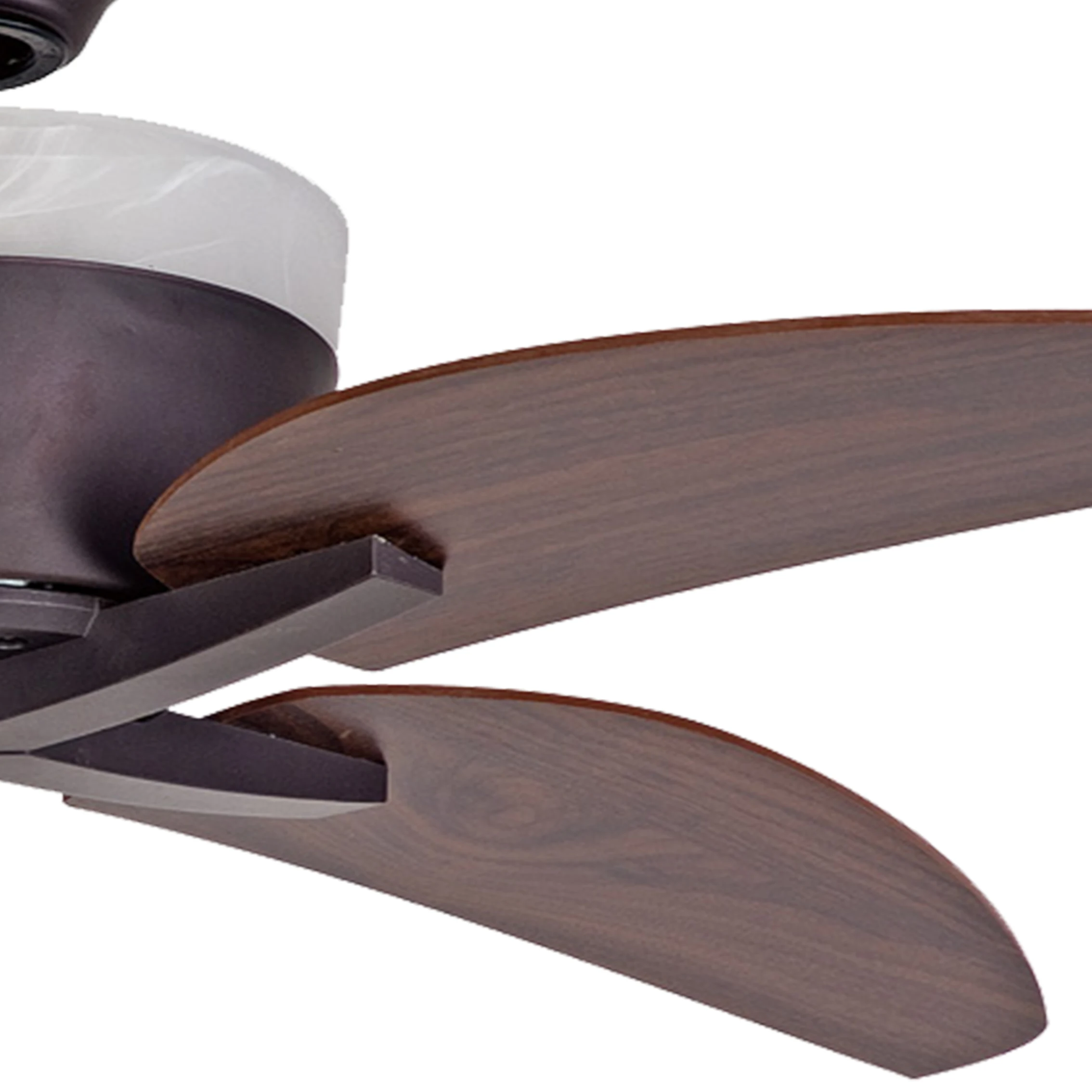 42 inch European Style/Modern Air Cooling Fan Home ORB Ceiling Fan Light with 4 MDF Knife Shape Blades, include Wall Control