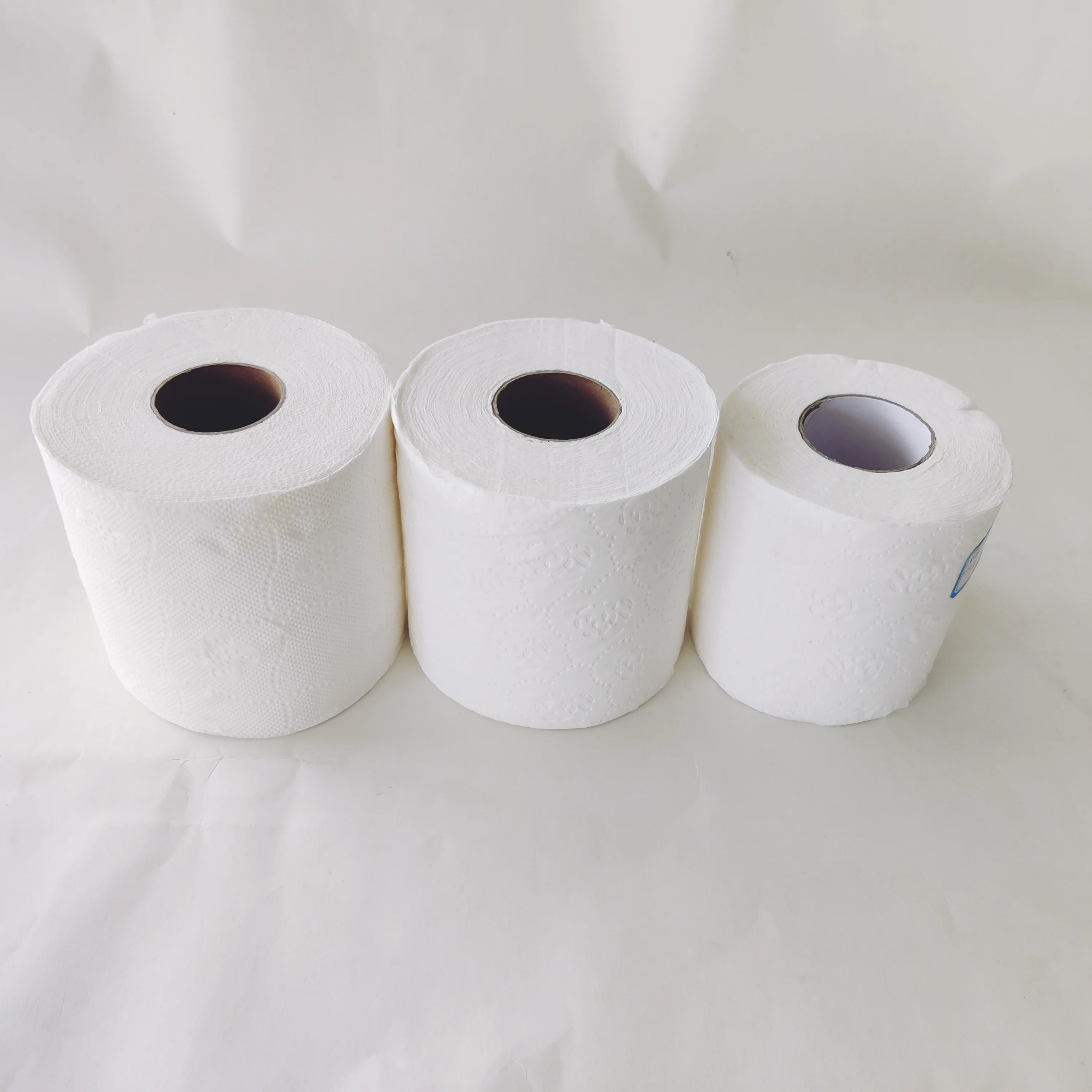 Toilet paper tissue paper bamboo toilet paper toilet roll 48 rolls in clear polybag