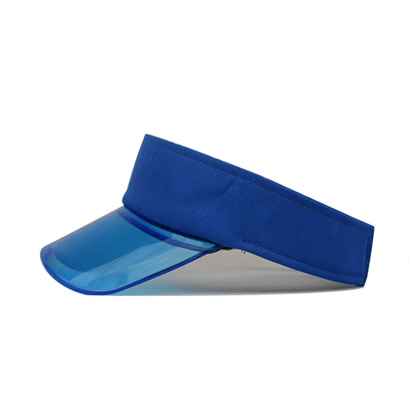 Оптовая продажа лидер продаж прозрачный козырек для тенниса кепка visera sombrero de sol спортивные козыреки из ПВХ от солнца