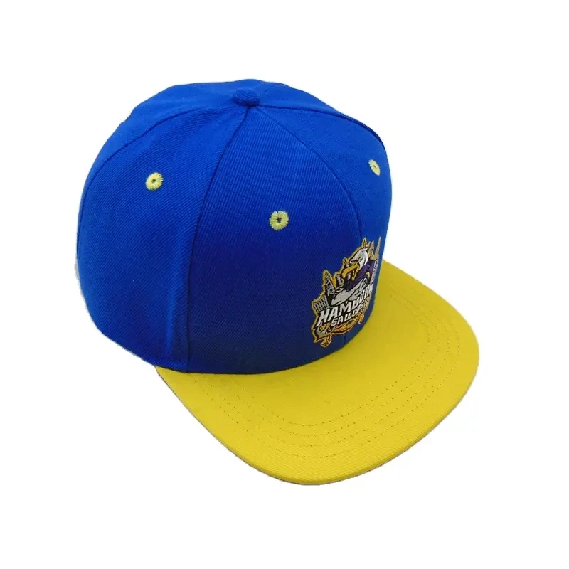 Custom High Quality Cotton Unisex Fitted Hats Mesh Hip Hop Baseball Teams Flat Snapback Caps