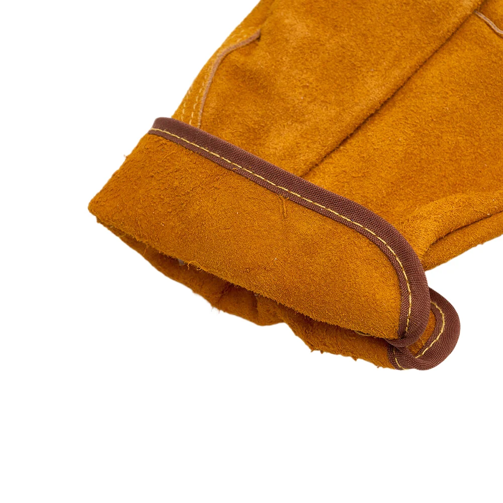 Cow Split Leather driver Gloves custom industrial construction for safety working Fireplace Heat Protection Heavy Duty  Gloves