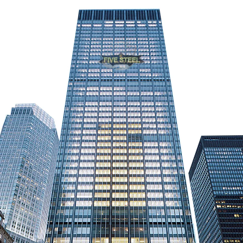 Glass Facade Building Stick System Glazed Curtain Wall Unitized Structural Glazing Curtain Wall