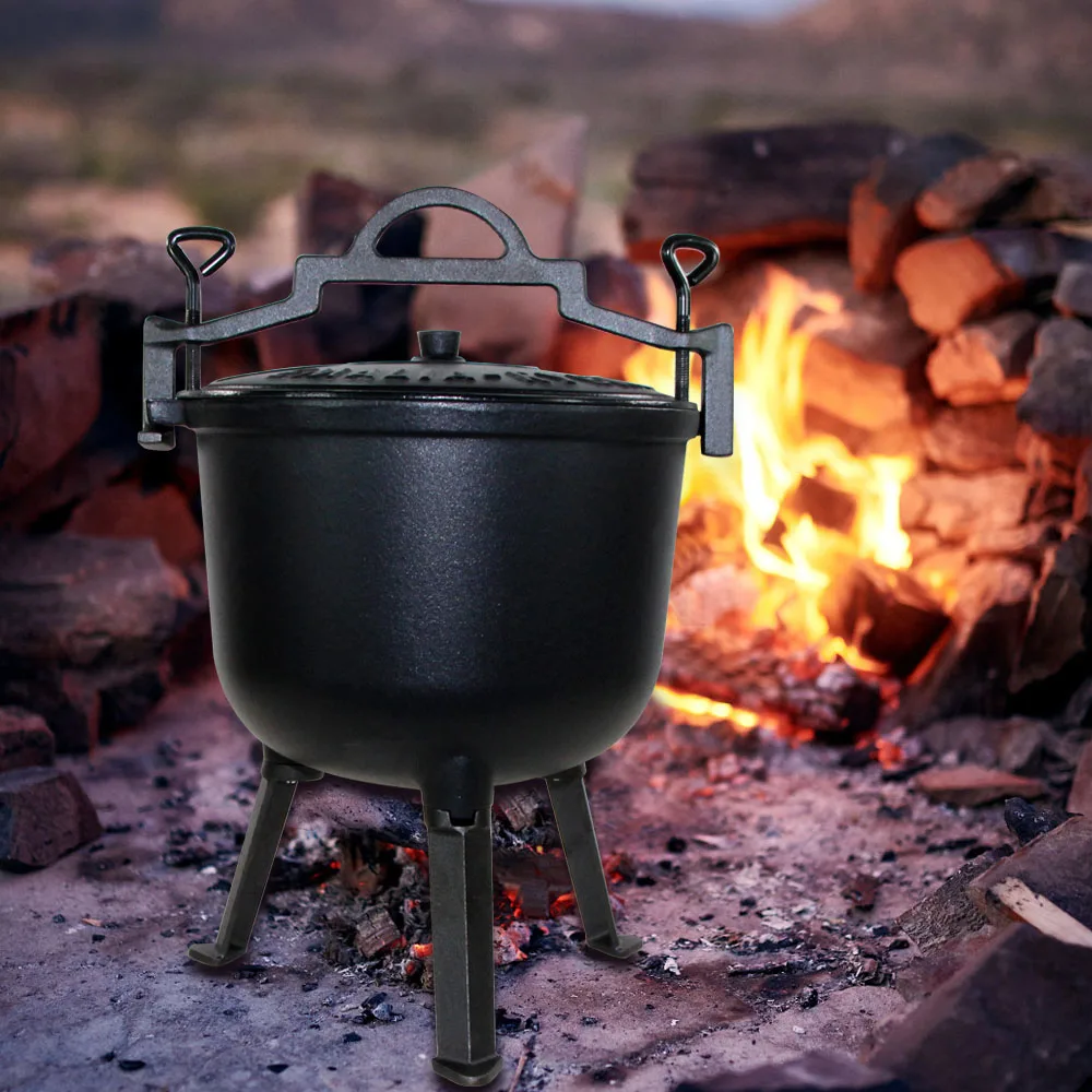 Hot selling cast iron pressure cooker pot Enameled Cast iron cauldron poland Pressure Pot with Three Legs