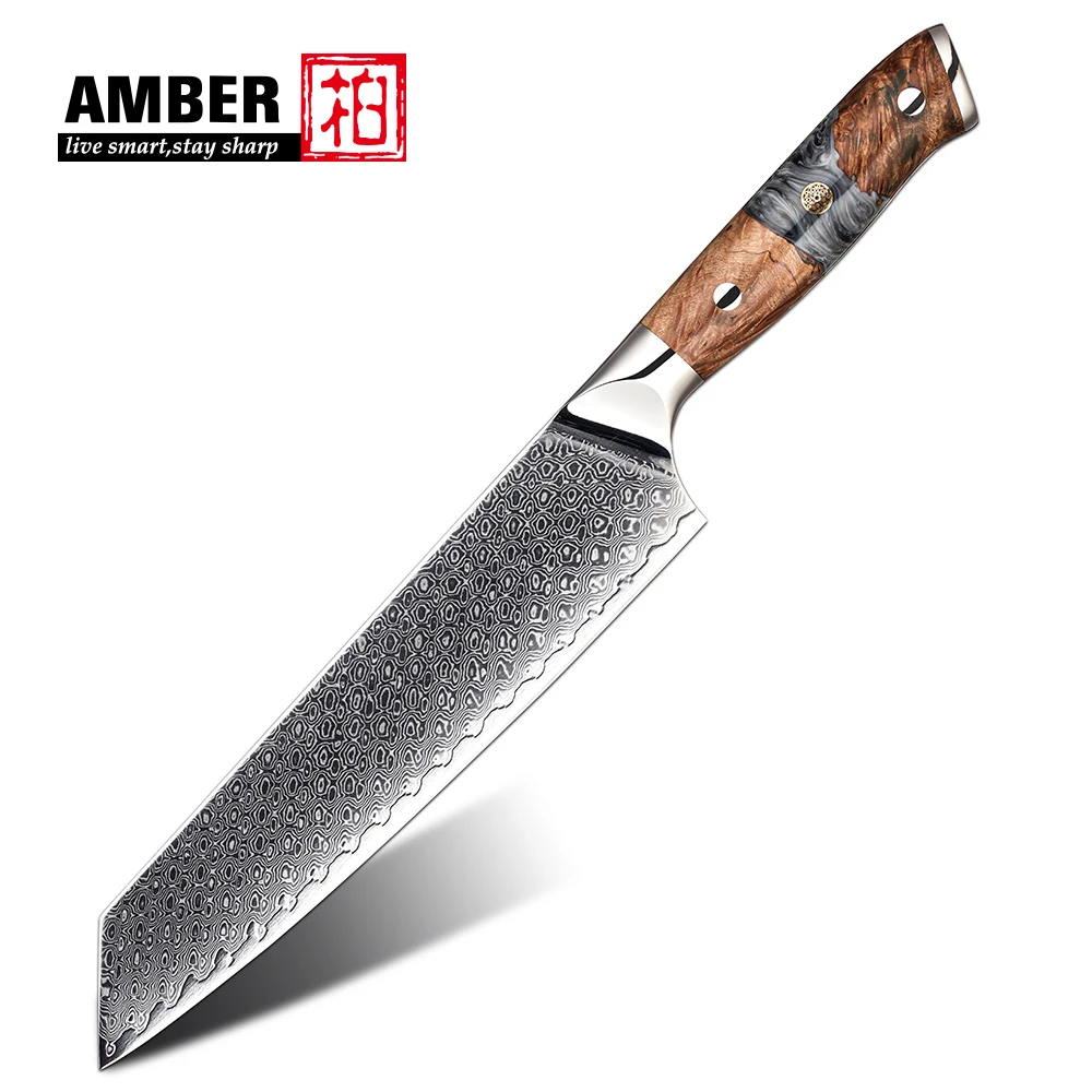 Wholesale guarantee kitchen 67 layers vg10 damascus steel knife gift kiritsuke damascus kitchen knife with resin handle