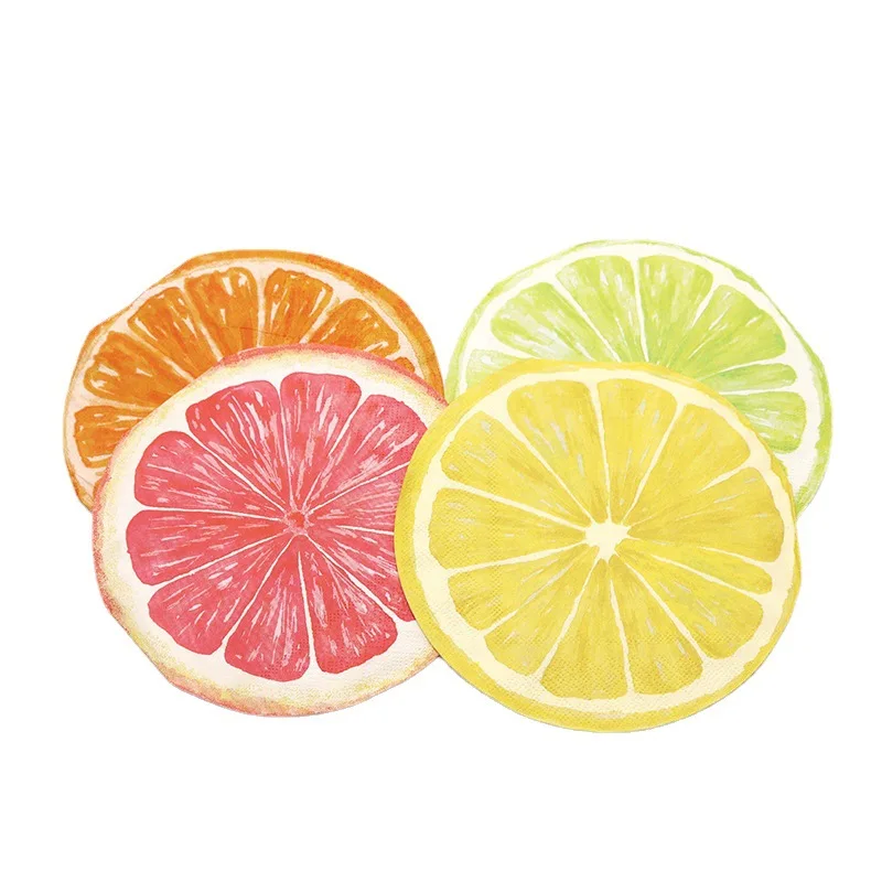 Wholesale Super Absorbent Special Shape Colorful Soft Pattern Portable Disposable Paper Napkins