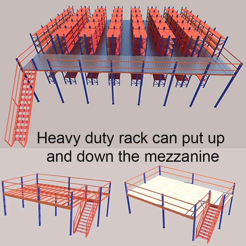 2000 SQM Second Third Platform Mezzanines Rack Mezzanine Loft Mezzanin Steel Floor Racking Platform With Ladder
