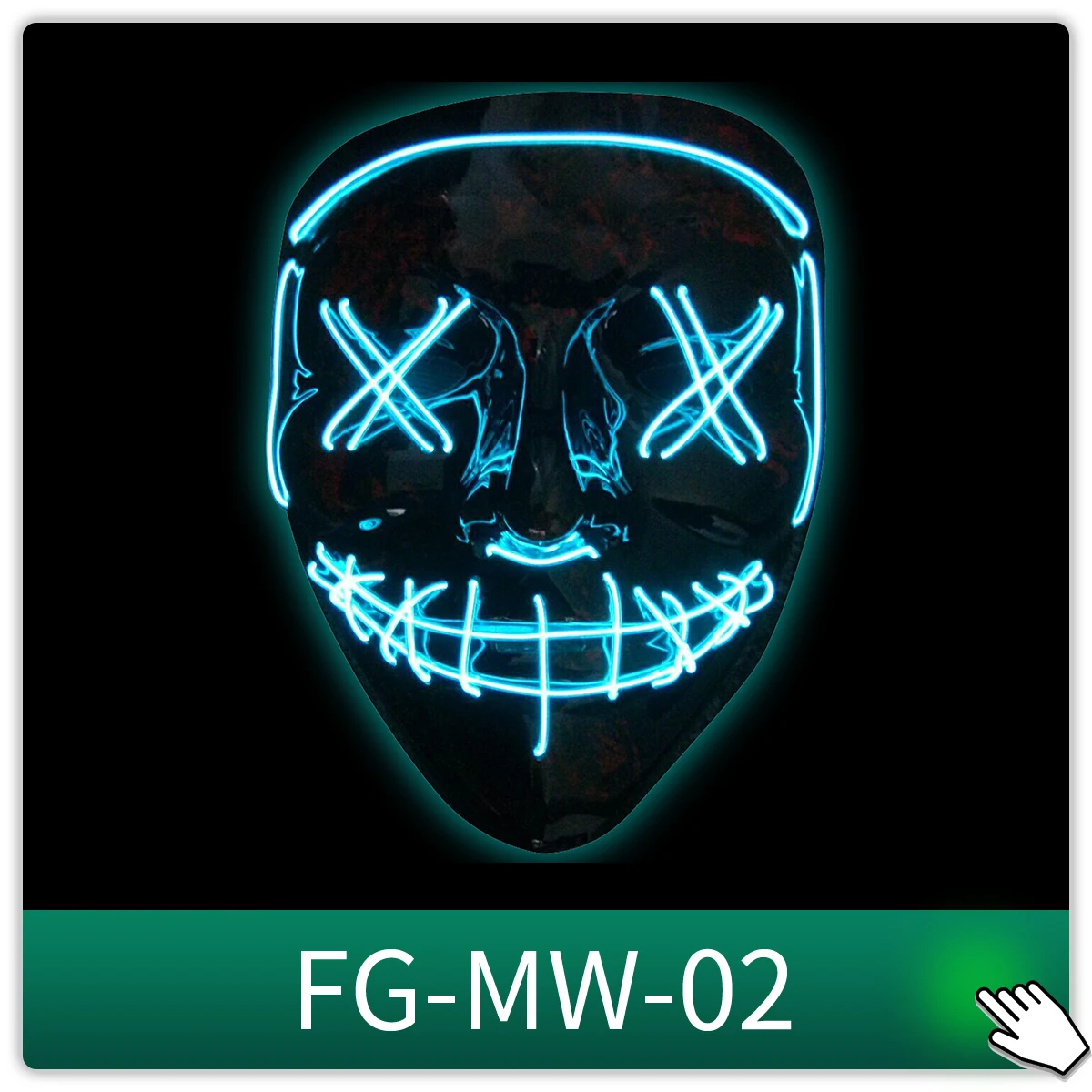 EL Wire  LED Masks 10 Colors Can Choose Christmas Halloween Available El Wire Masks