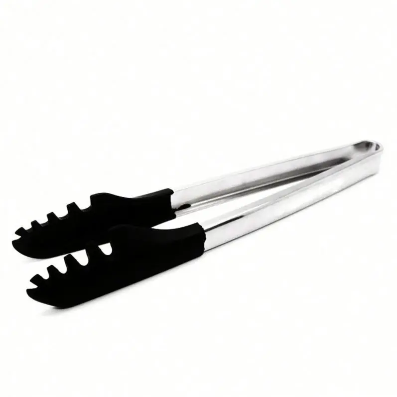 
Kitchen Cooking Products Stainless Steel Handle Food Grade Silicone Food Bbq Grill Tong 