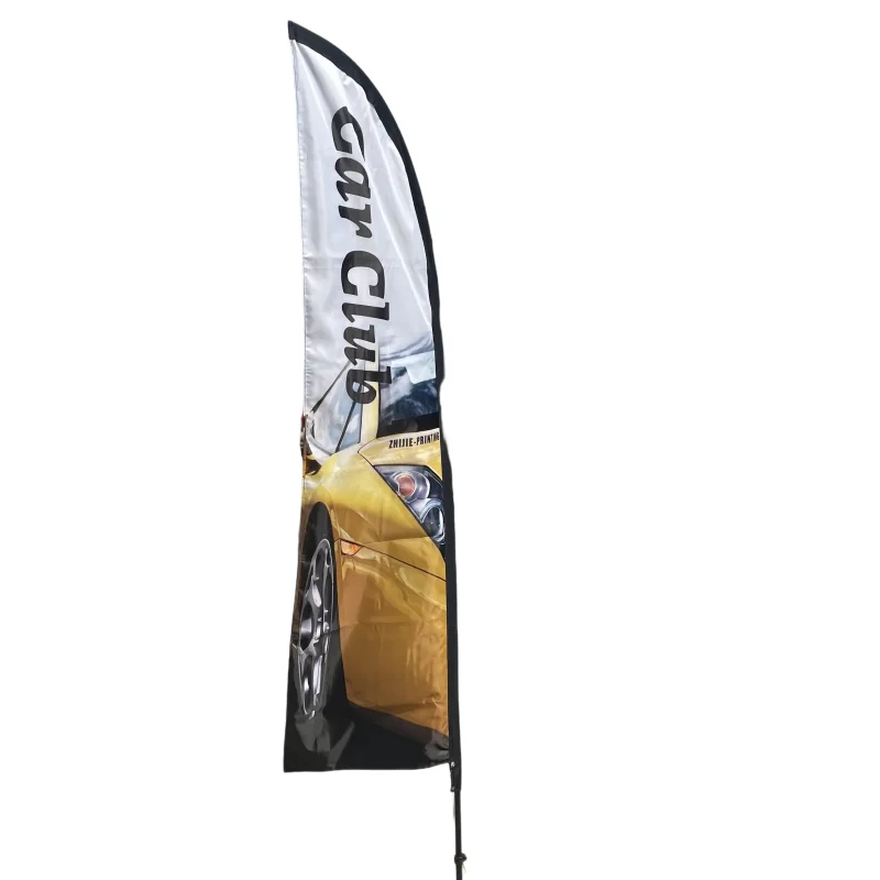 Flags banners advertising flag in street outdoor advertising flag