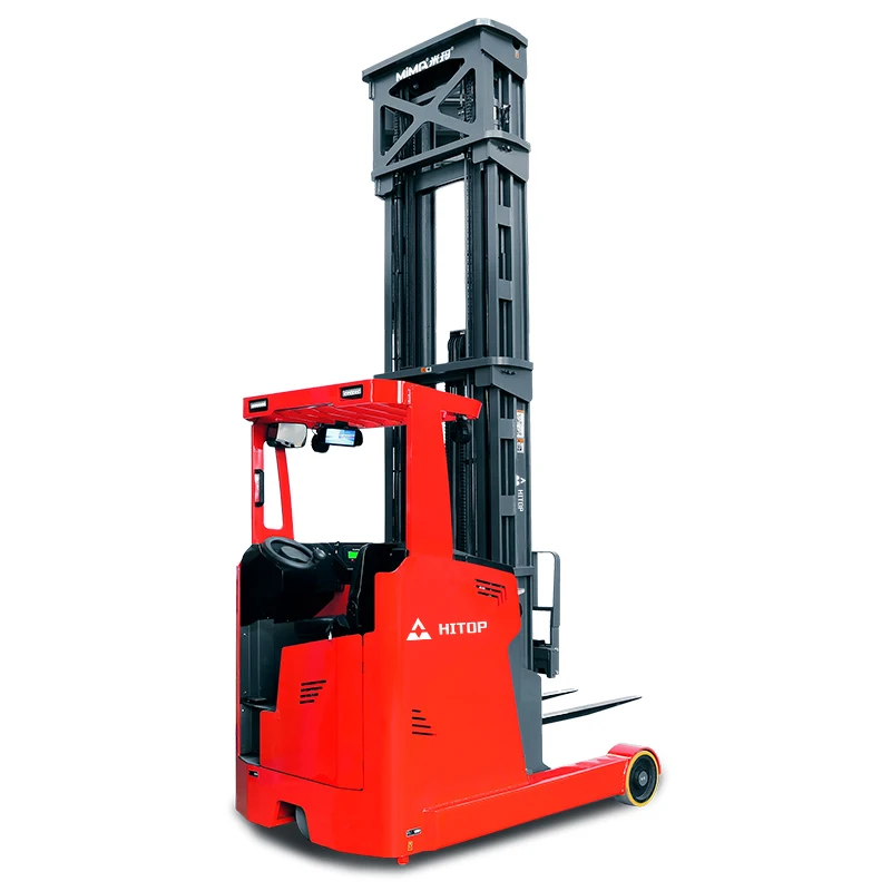 Hitop Battery Reach Forklift Stand-up Seated Warehouse Electric Stacker Forklift 1.5 ton 2 ton 3 ton 2.5ton Electric Reach Truck