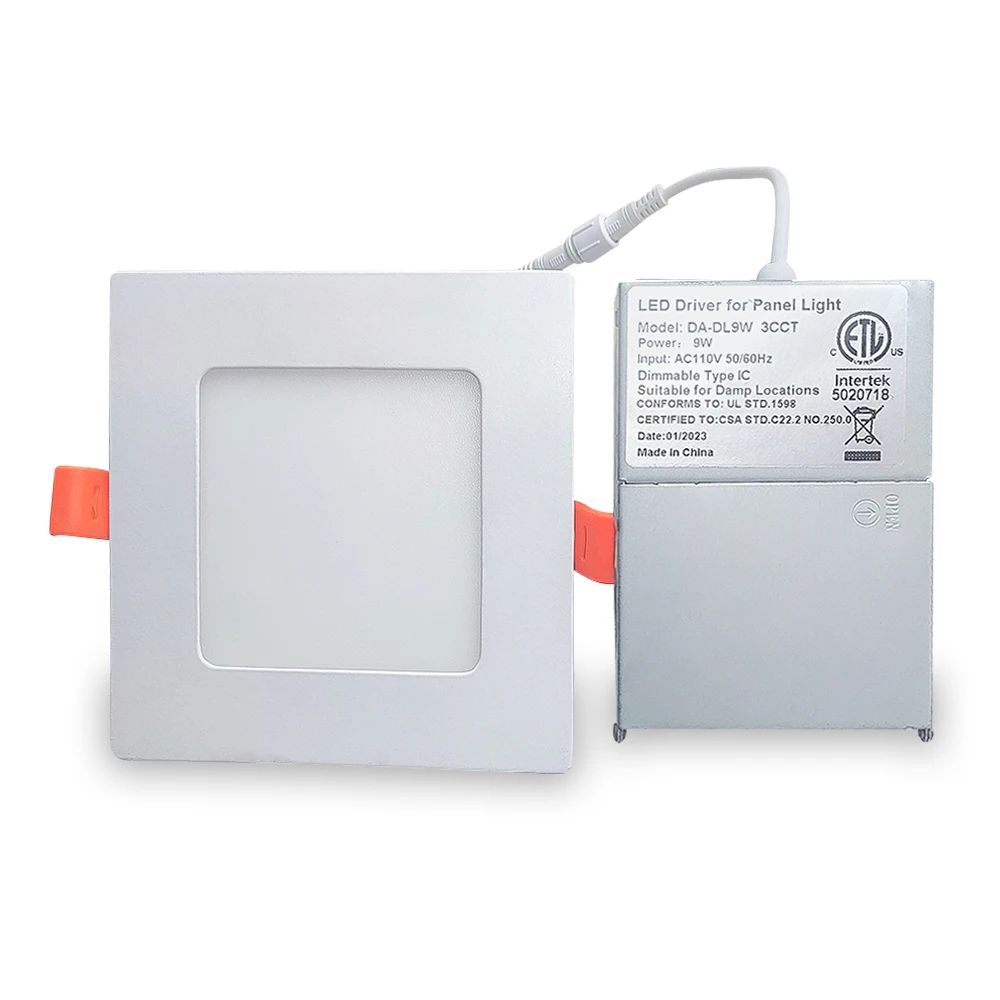 Алюминиевый корпус SMD 2835 чипы 1080lm CCT выбор 100-120 В ультра тонкий светодиодный квадратный свет панели