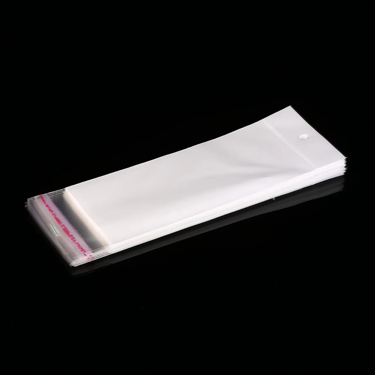 Custom Logo Clothing Clear Package Plastic OPP Bag, Self Adhesive Seal Cello Bag Resealable Cellophane Bags