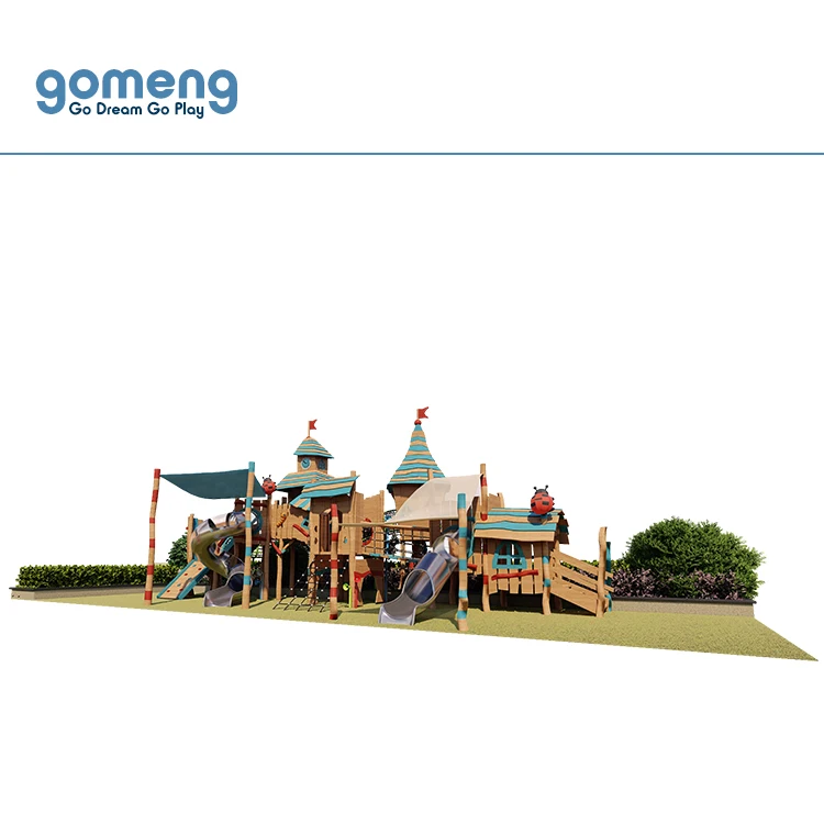 fantastic wooden commercial outdoor playground equipment for children