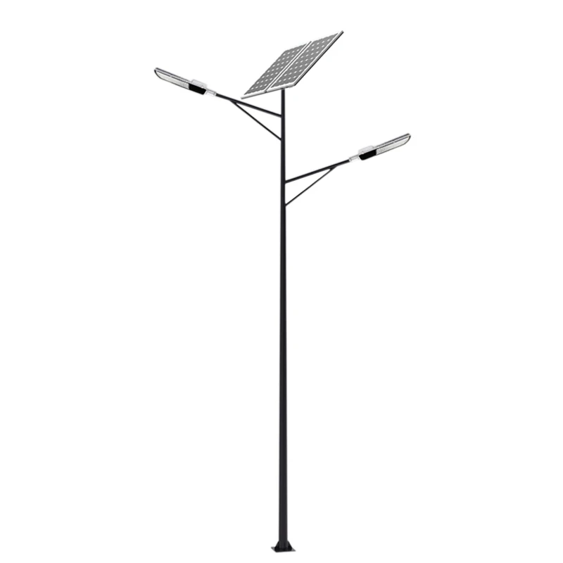 Waterproof outdoor lighting 100W dual-arm solar street lamp