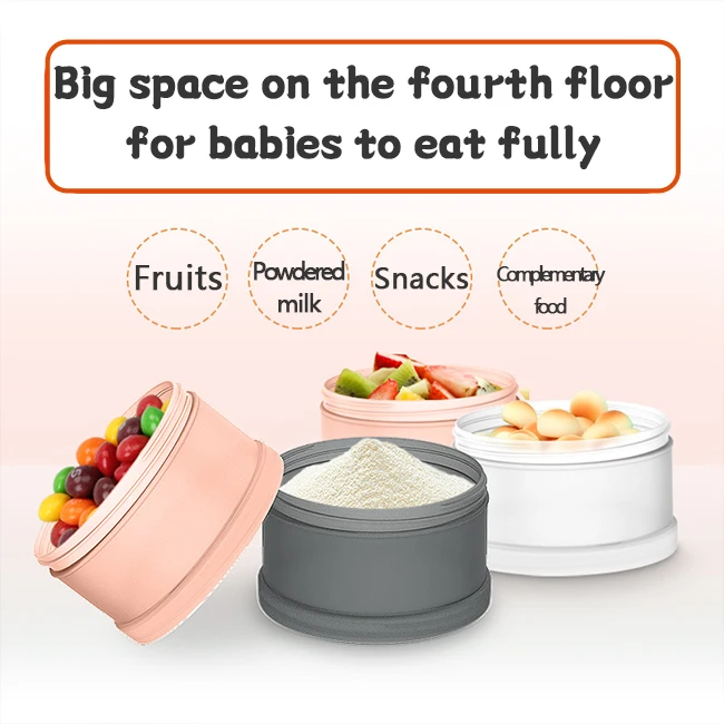 2023 FactoryY hot selling baby feeding milk powder box portable dispenser milk container storage baby food box