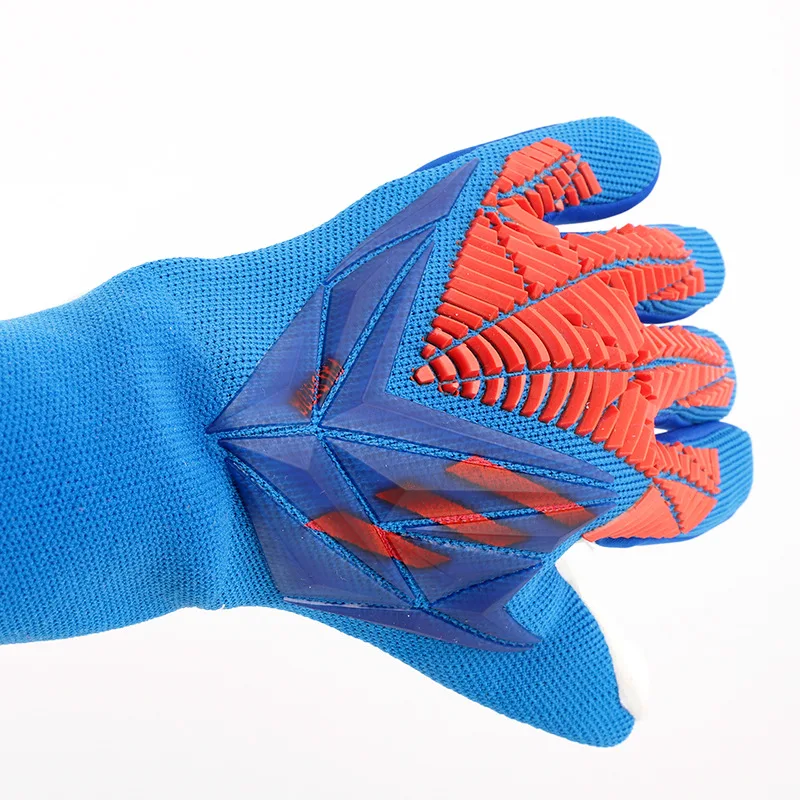 NQ SPORTS Customize Football Professional Latex Soccer Goalkeeper Goalie Gloves Sport Black Rubber Goalkeeper Gloves