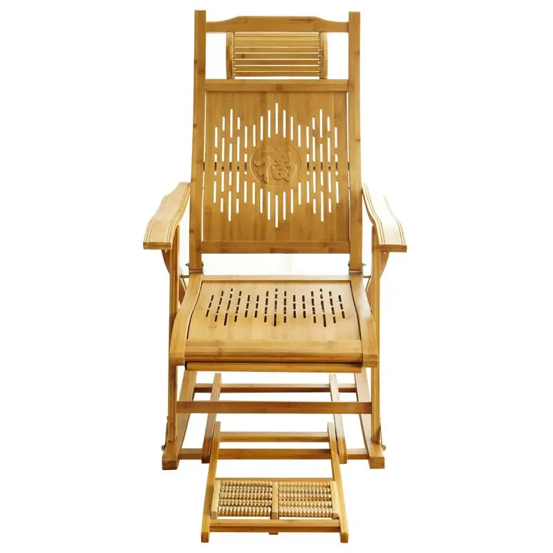 
Factory direct selling bamboo furniture wholesale modern bamboo chair foldable rocking chair 