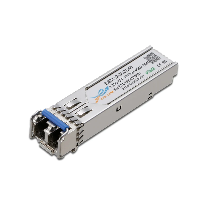 ETU-Link 1.25G SFP EX 1310nm DDM 40KM LC Fiber Optical Transceiver SFP Modules
