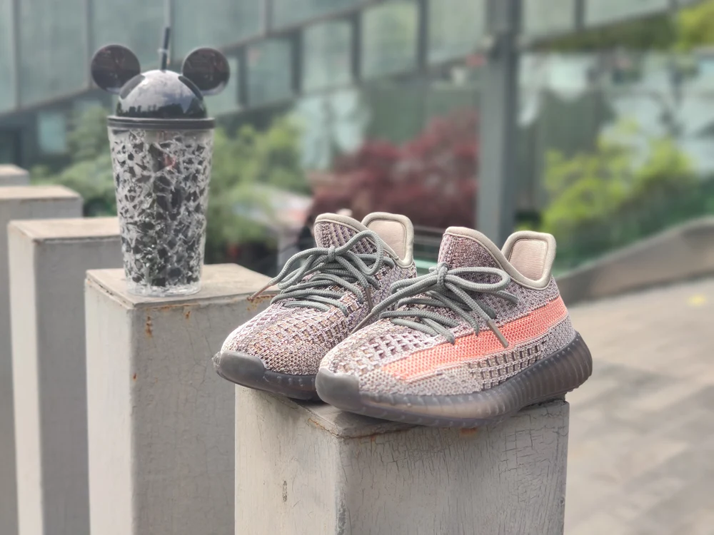 Кроссовки Yeezy из ткани с мягкой подошвой, удобные дышащие кроссовки со шнуровкой для мальчиков и девочек
