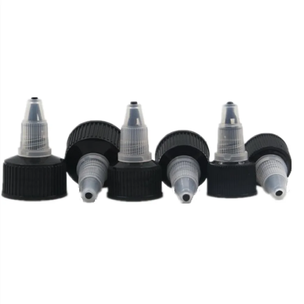 18-410 20-410 24-410 28-410 plastic Dispensing cap Ribbed twist top cap with pe pad  10pc/pack