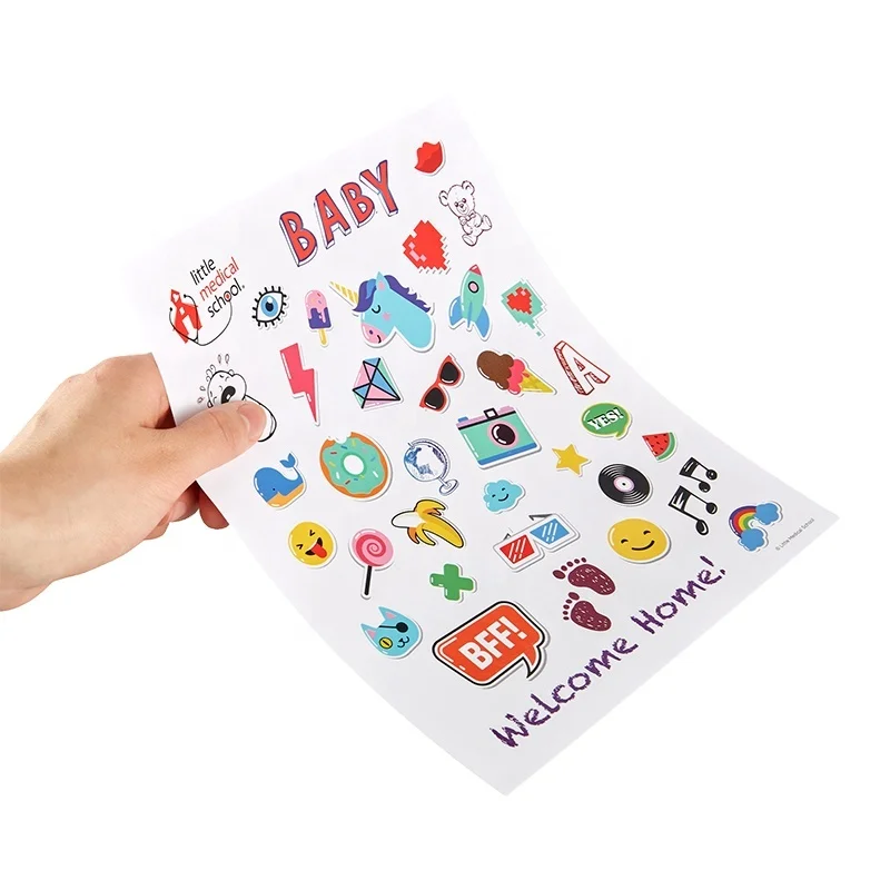 
Custom Kawaii Sticker Set Kids Student Happy Planner Accessories Sheet Stickers 
