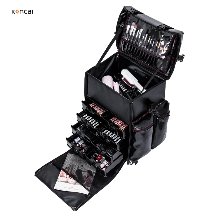 KONCAI FAMA direct supplier Promotion trolley vanity cosmetic beauty makeup  case pouch box bag