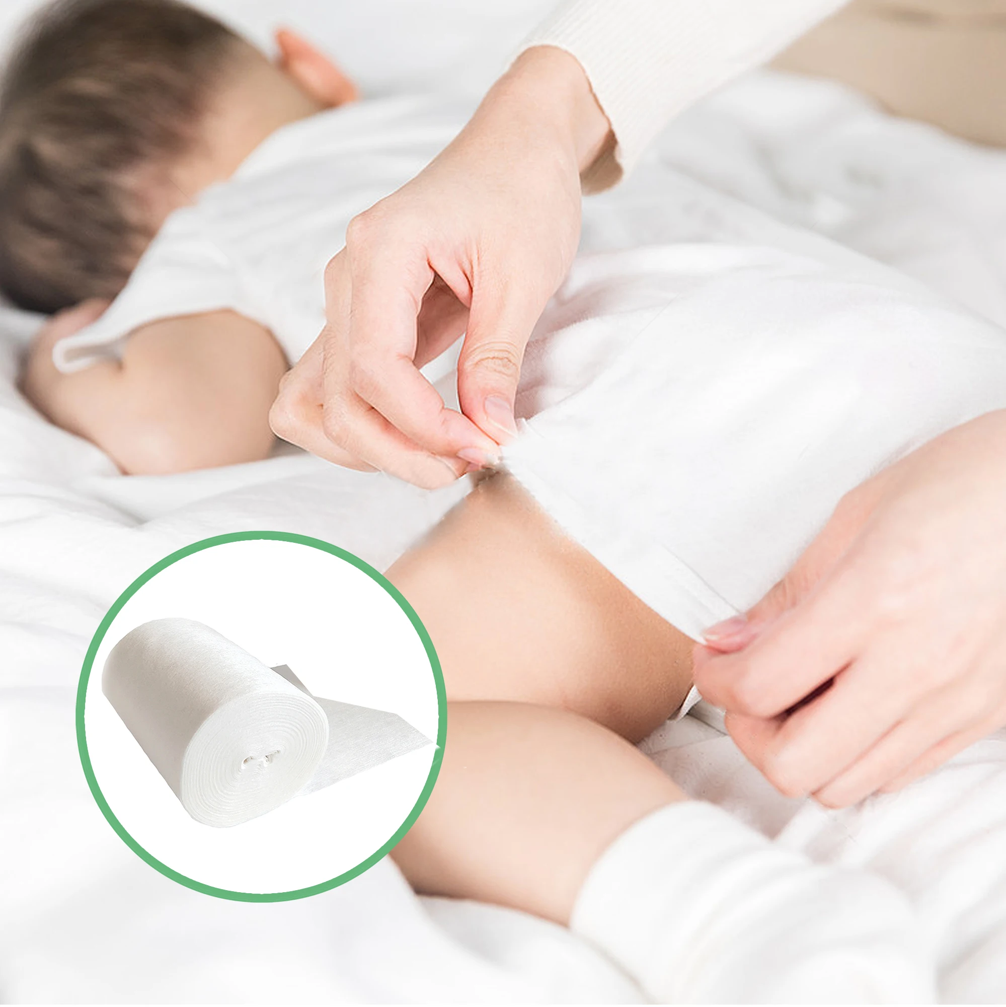 Super soft low price Manufacturer disposable diaper liners 100% Biodegradable flushable organic bamboo liner