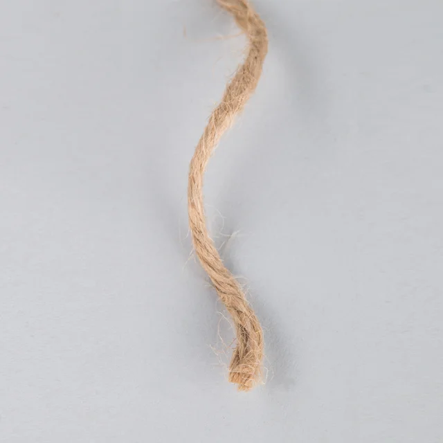 Bangladesh factory natural color twisted jute yarn/jute twine/jute packaging rope 2ply 100m spool