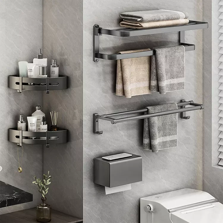Towel Rail/ Towel Holder Hook/ Toilet Paper Holder Bathroom Accessories Sets
