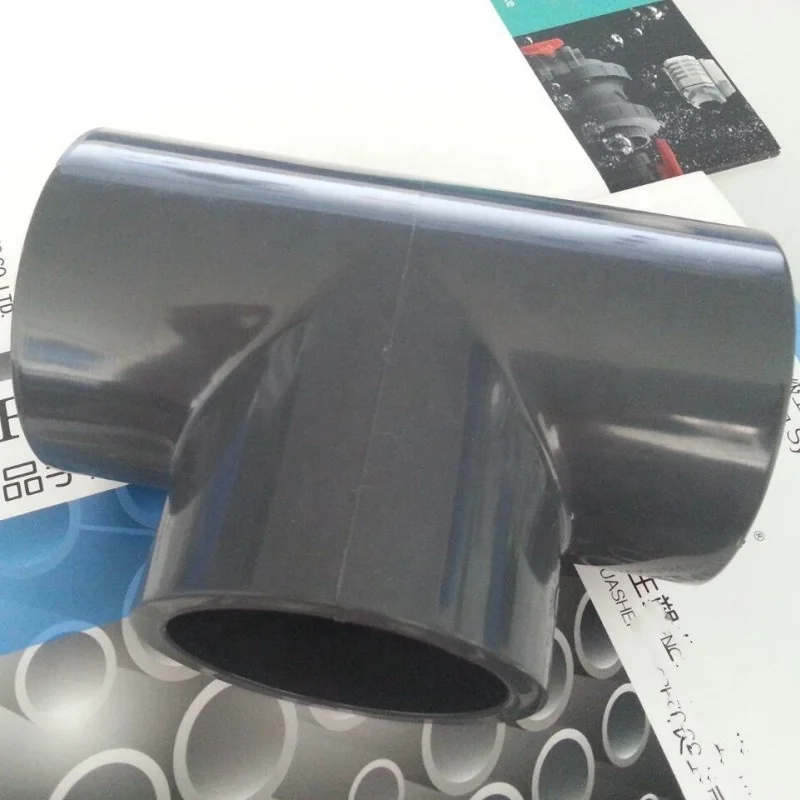 Industrial 1/2' 3/4' 1' Plastic Equal Tee Pipe Fitting PVC SCH80 3 Inch 4 inch 90 Degree T-shaped UPVC Tee For Water Supply