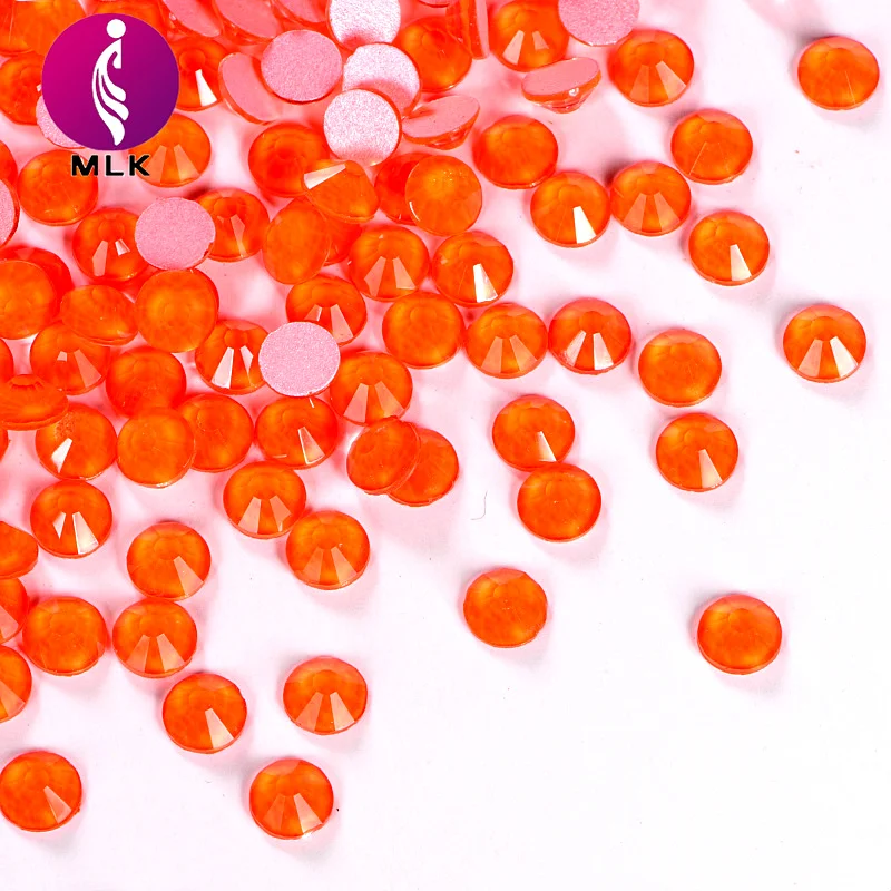 
2028 Same Cuts Colorful Crystal Neon Glass Non Hot Fix Rhinestones for Nail Art Decorations 