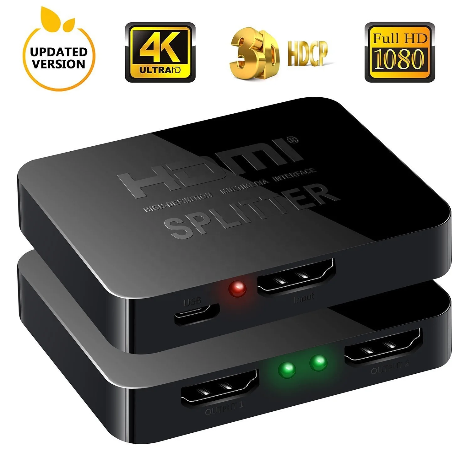 Разветвитель 1 вход 2 выхода 4K HDMI аудио видео разветвитель в Выход V1.4 для нескольких