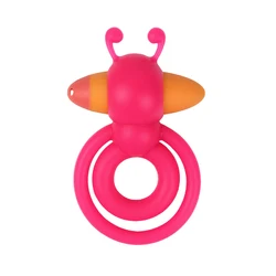 Little Bee Vibrating Sex Ring Medical Silicone Anti-Premature Ejaculation Penis Ring Cock Ring For Men