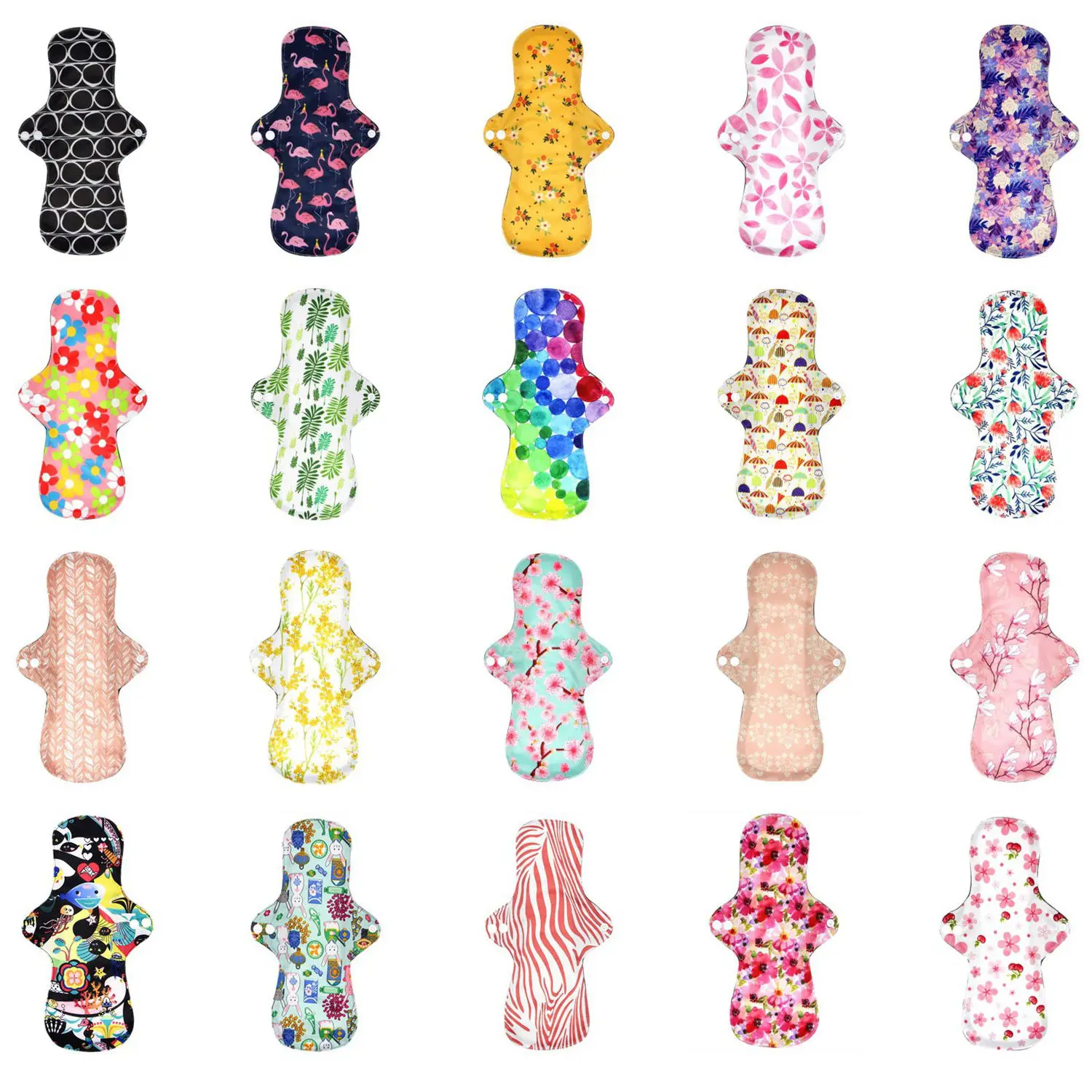 Feminine Pads sanitary Menstrual Pads Panty Top Sheet for Sale High Absorbent Reusable Fabric Period Soft Cotton Liner Female