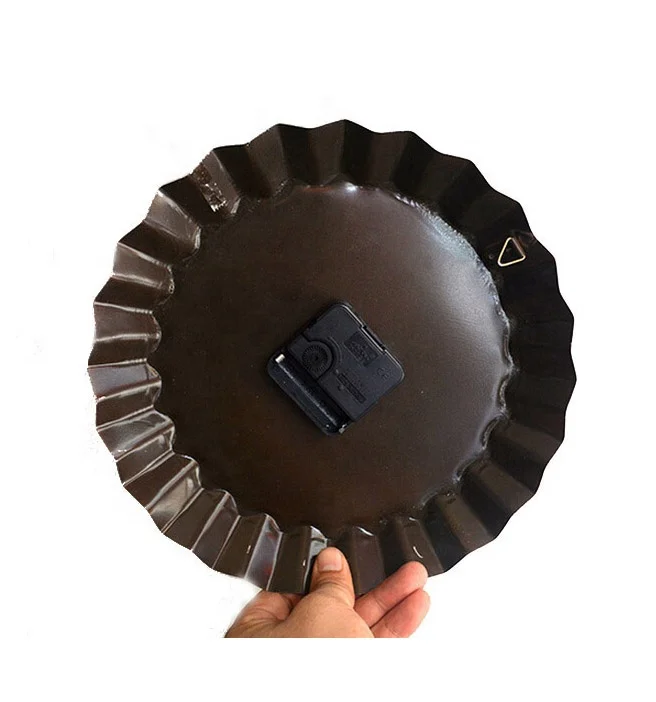 Bottle Cap shape Metal Wall Decor Decorative Metal Wall Clock