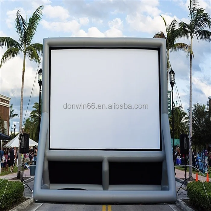Commercial Rental Inflatable Movie Screen TV Projector Screen Outdoor Party Inflatable Screen