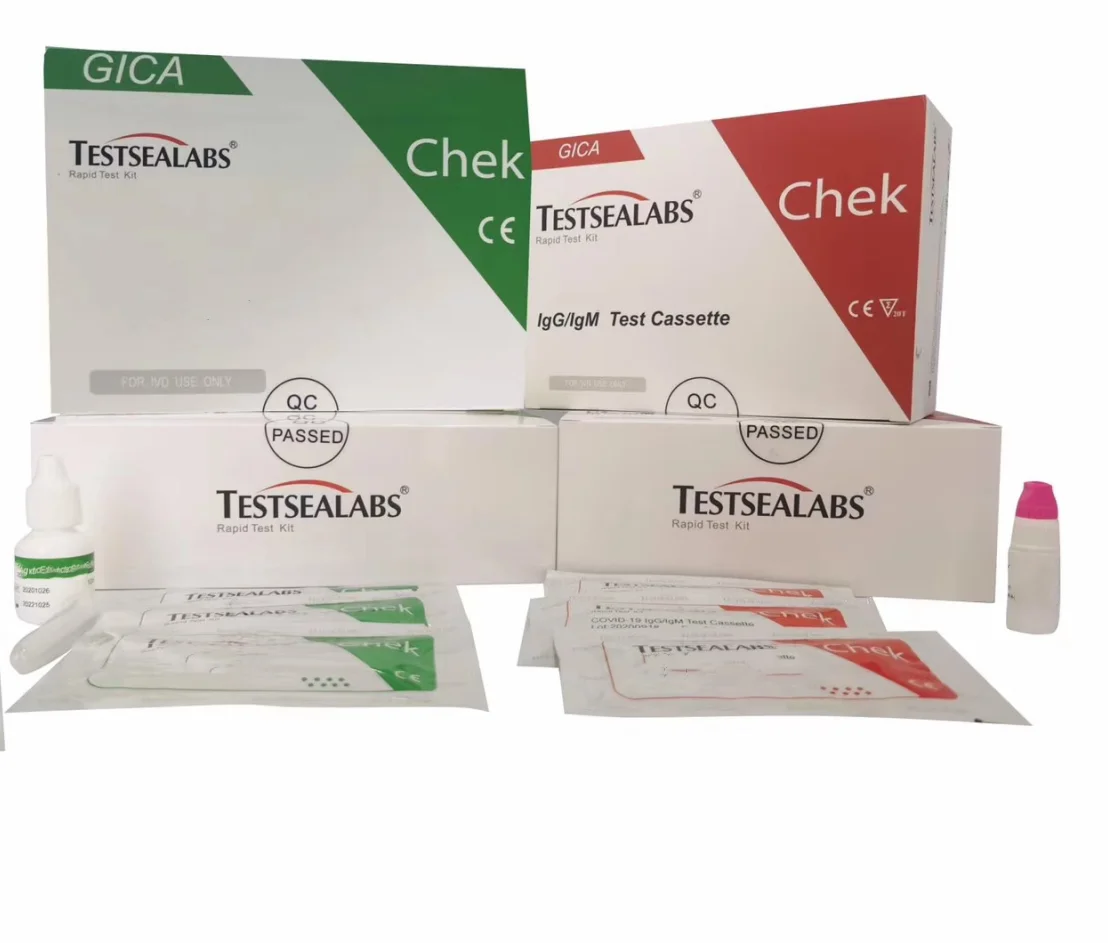 
Testsealabs IgG/IgM Antibody Test Cassette Whole Blood/Serum/Plasma One step blood Rapid test 