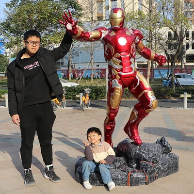best selling Iron Man statue famous marvel anime character sculpture action figure home decor