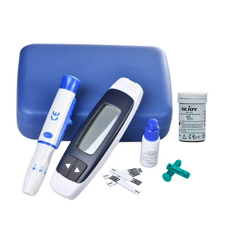 Sejoy medical equipments and accessories glucose machine with diabetic travel case