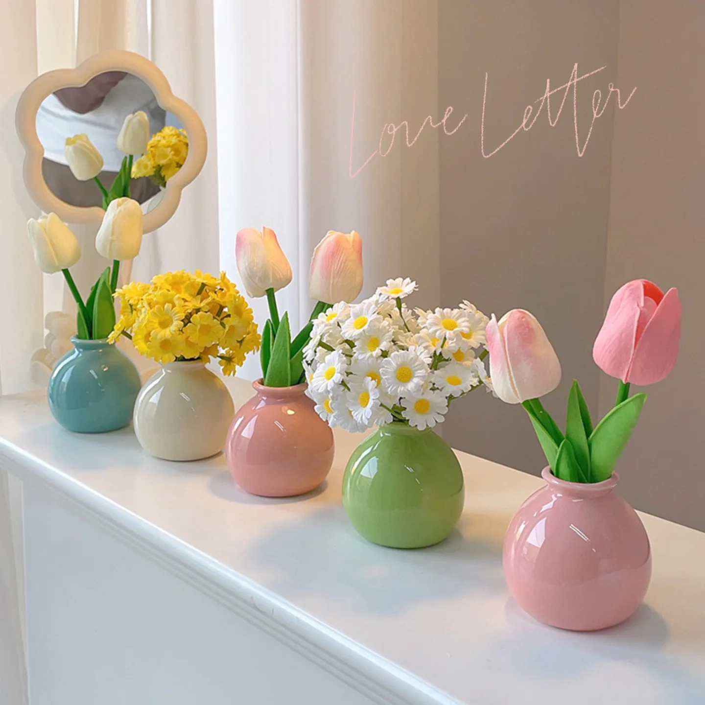 Nordic simulation green plants  home decorations workstation plant potted landscaping decoration  green radish