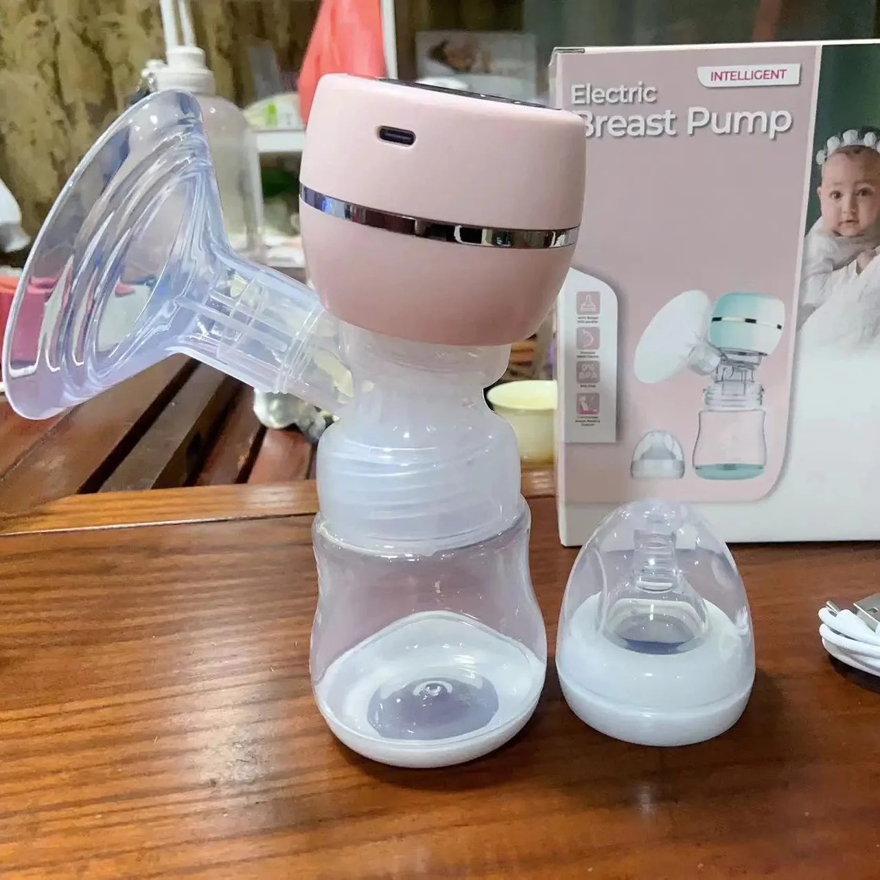 Breast Pump Portable Wearable Milk Extractor De Lech Maternity Single Hands-free  CE Wearable Electric Breast Pump