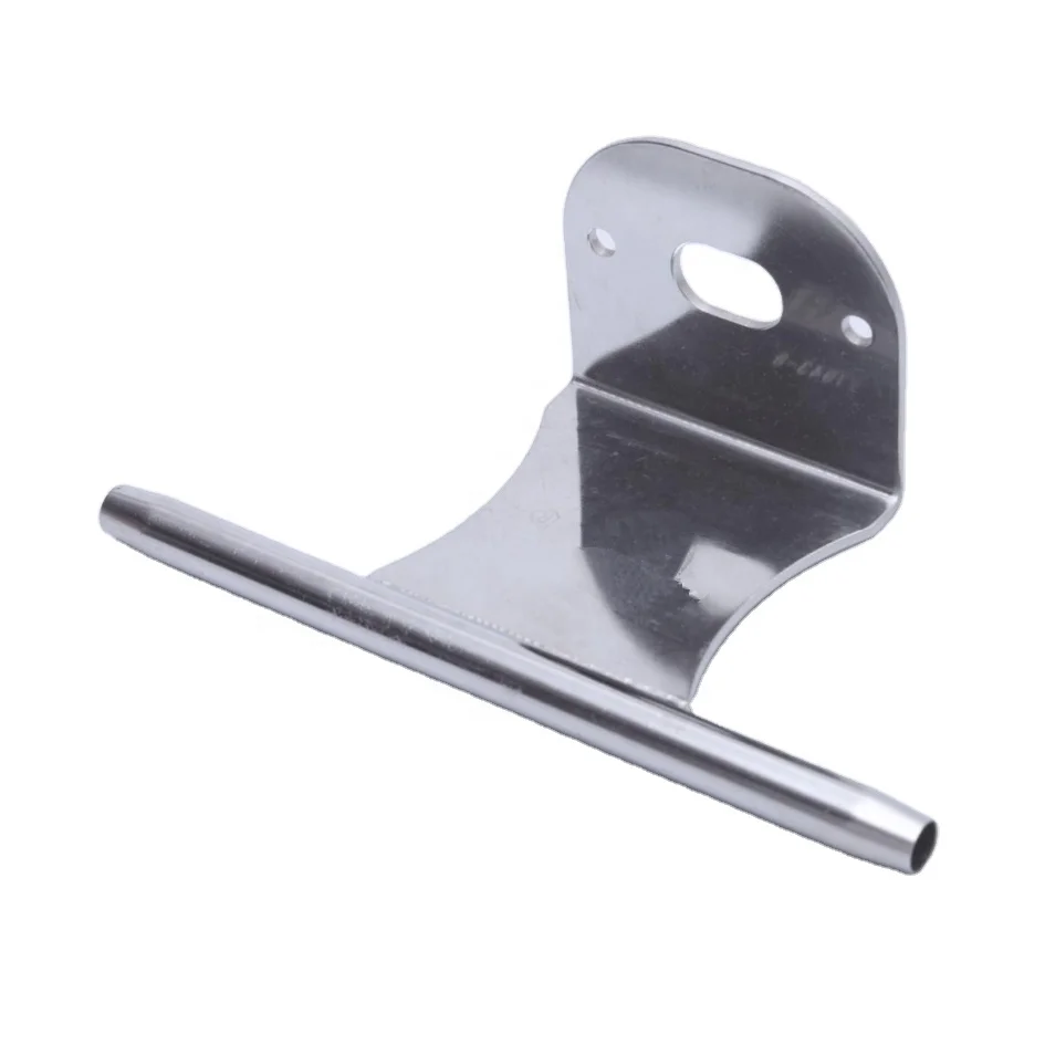 Custom Made Sheet Metal Stainless Steel I Shape Fold Bracket Flat Straight Brace Brackets Triangle Folding Bracket