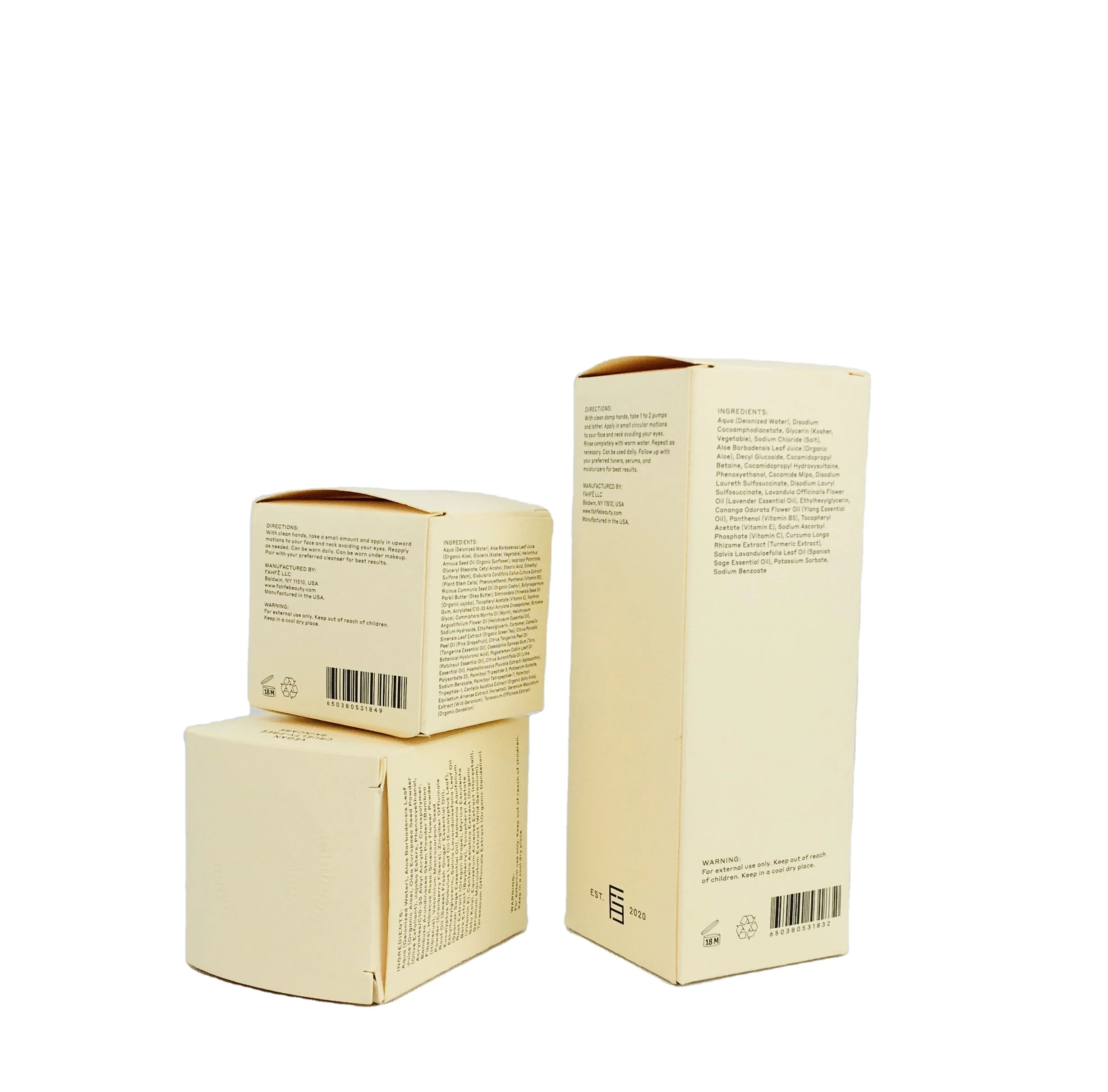 Custom cosmetic cardboard box printing mockup service paper boxes for cosmetics cosmetic box packaging