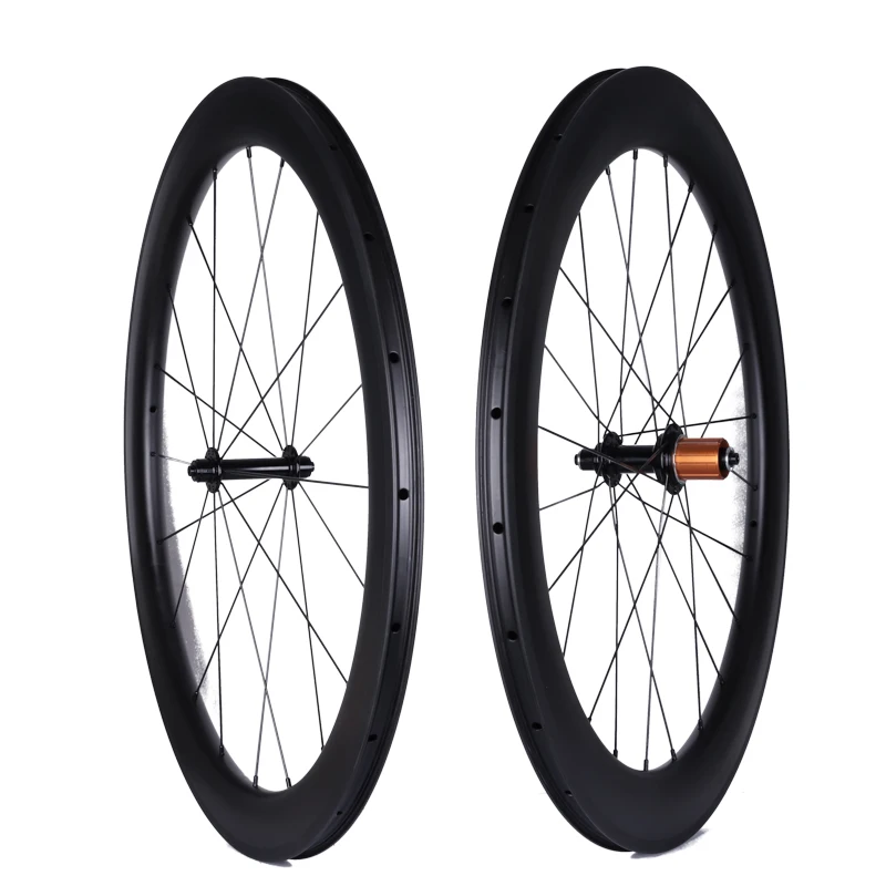 
custom hubs 20/24 H spokes 50mm 25mm carbon rims v brake carbon fiber 700C road bike wheels 