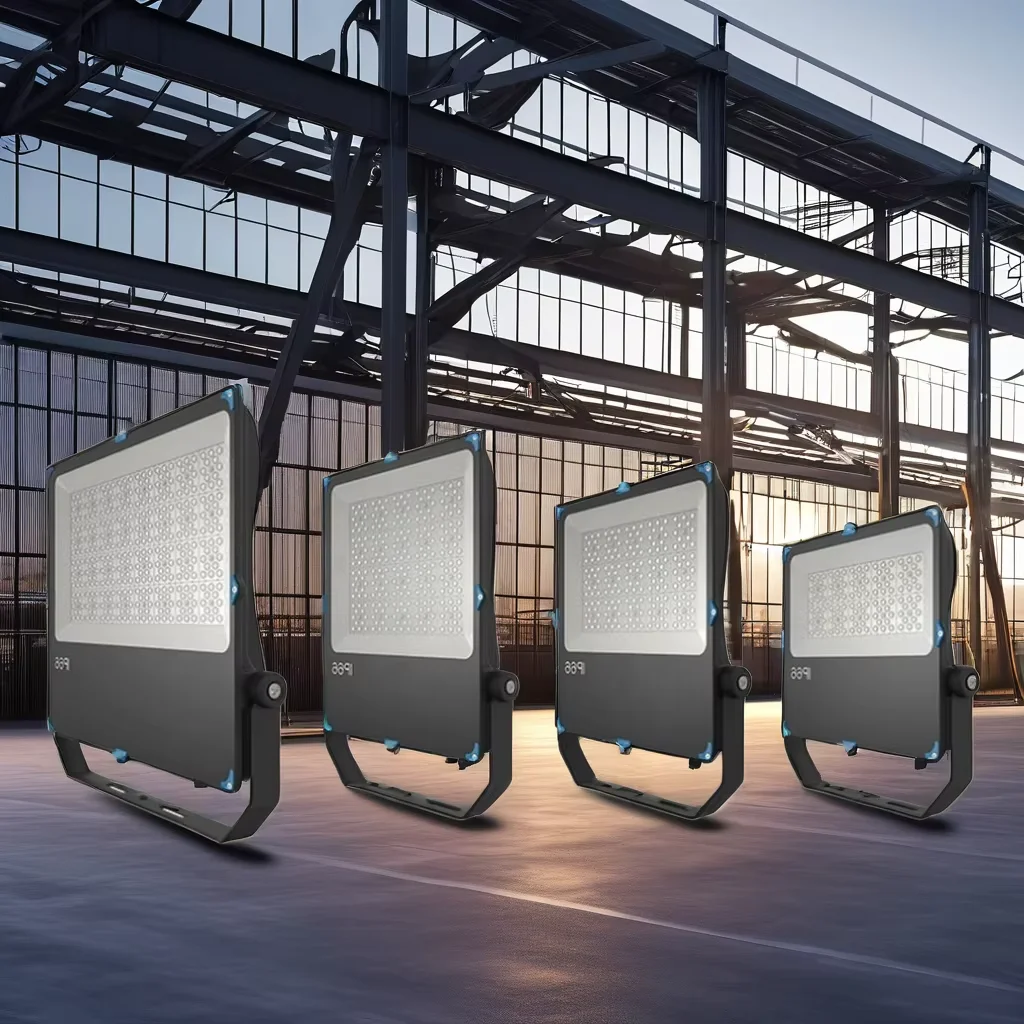 Outdoor Waterproof IP66 Full Power LED Flood Light Lens 50W-400W High Lumen 120lm/W Aluminum Project Lighting Reflector