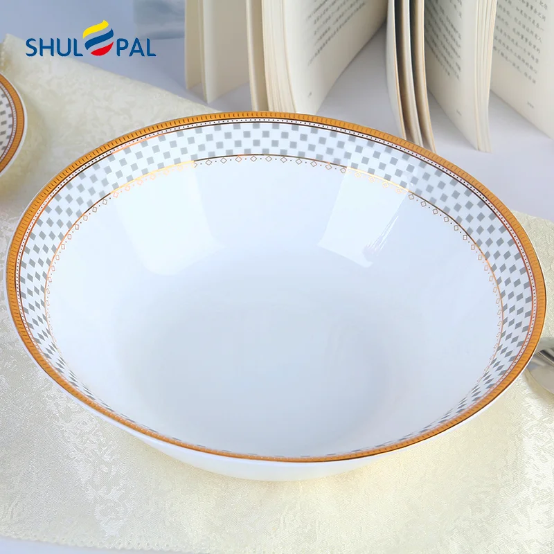 Nordic Tempered Glass Conjunto de Jantar Snacks Bowl Soup Bowl Opal Glassware Salad Bowl