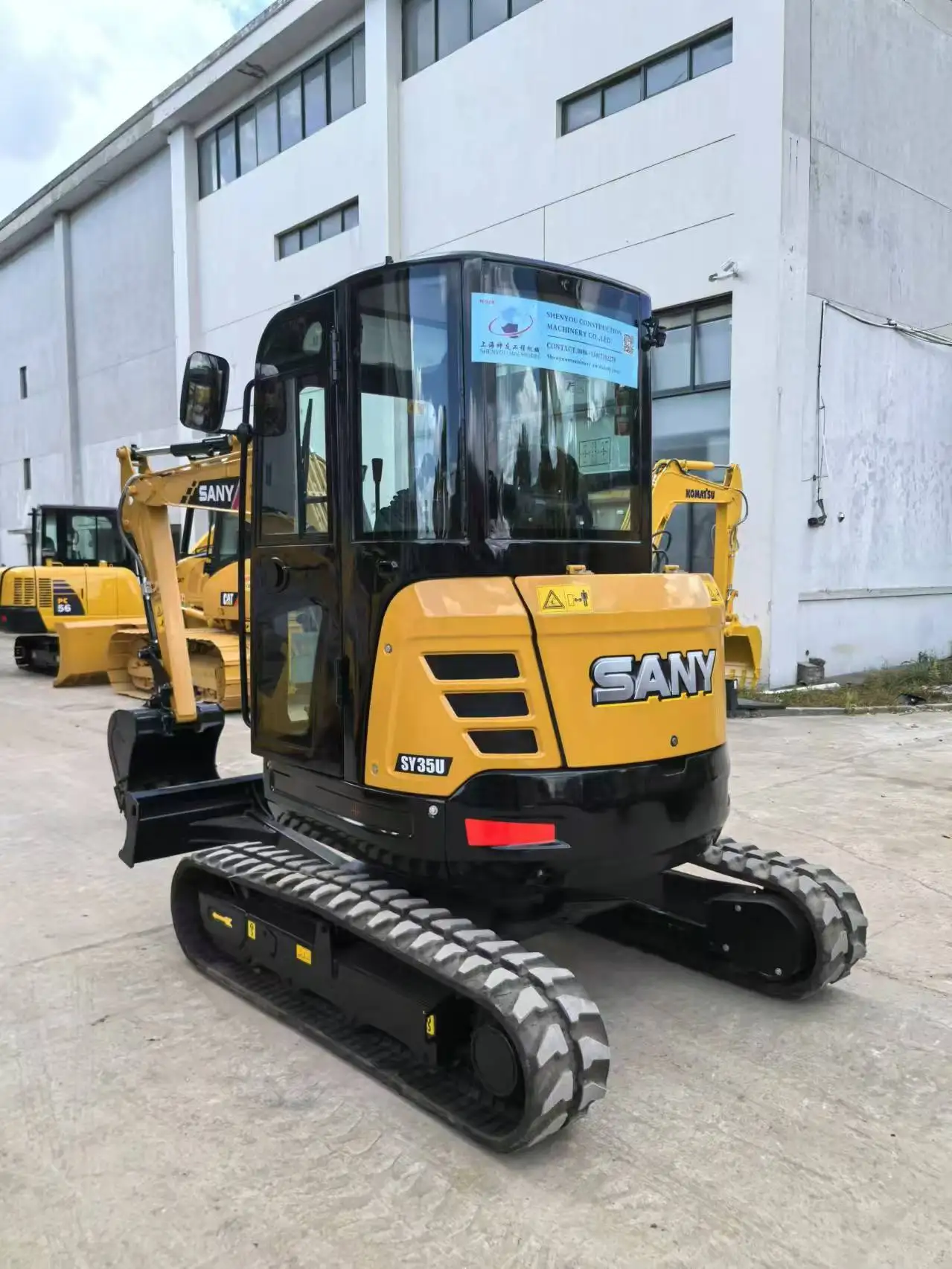 SANY SY35U 3.5ton Mini excavator Sany 35U rubber track mini digger ERP CE Tier 4 Chinese cheap excavator SANY SY35U