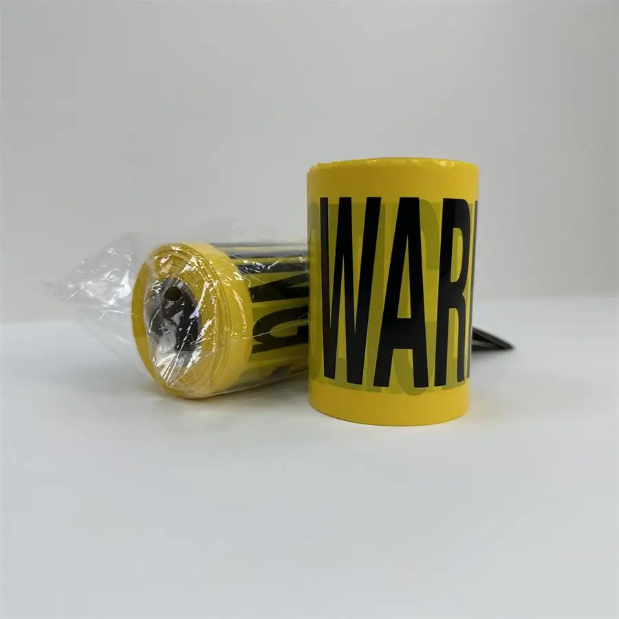 Multi- Functional Plastic Crime Scene Tape 30 meters Long Bright Yellow Barricade Tape for Danger Area, Party, Work-Site